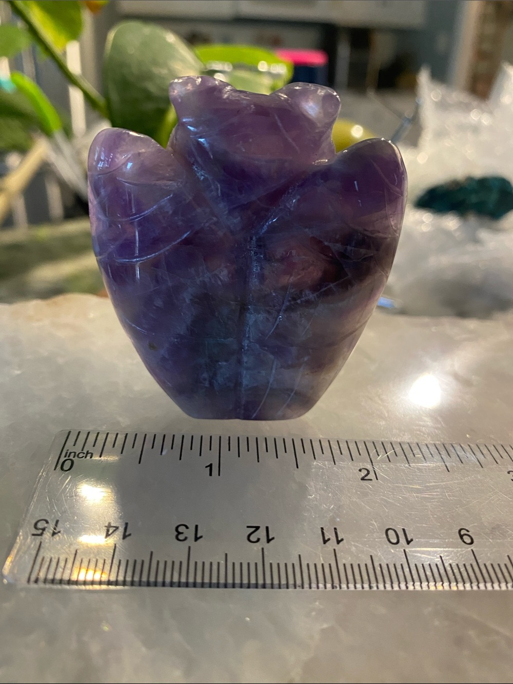 Amethyst Owl Figurine - Picture 4 of 5